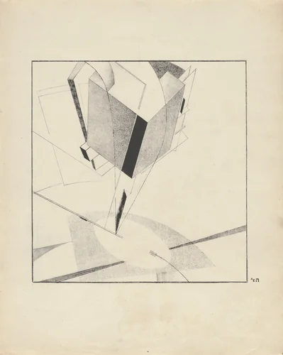 Proun 5 A from Proun by El Lissitzky, print, 1920