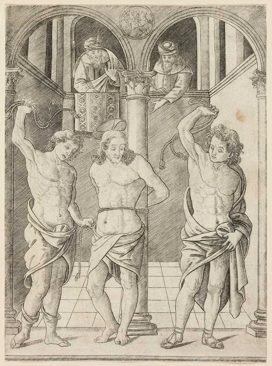 The Flagellation, from the Mysteries of the Rosary by Francesco Rosselli, print, 1490