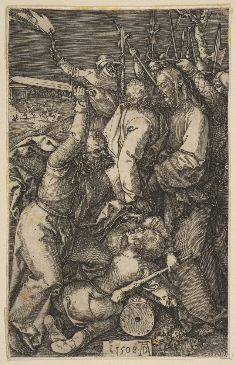 The Betrayal of Christ, from "The Passion" by Albrecht Dürer, print, 1508