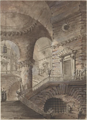 Roman Prison by Giovanni Battista Piranesi, drawing, 1700-1799