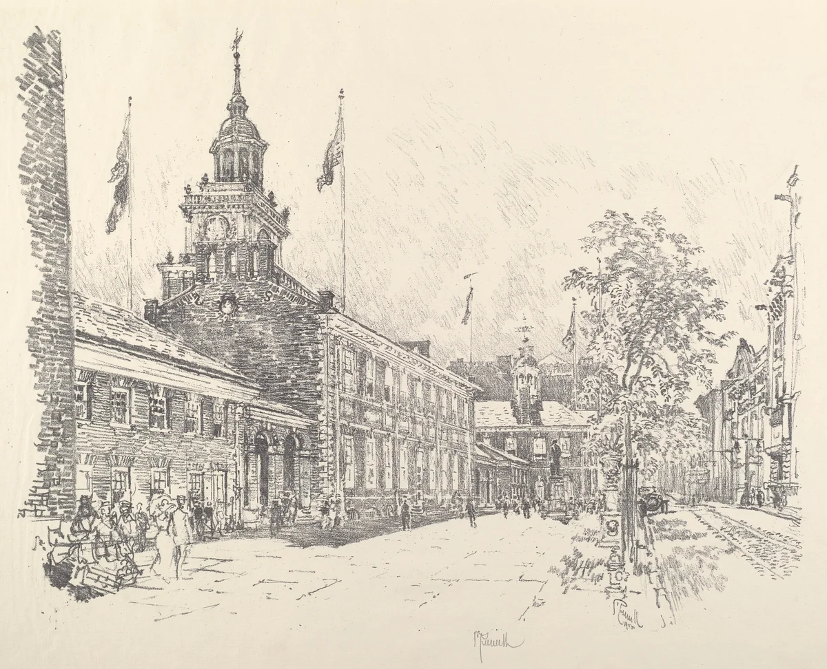State Buildings by Joseph Pennell, print, 1912