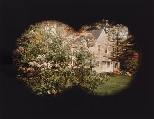 House Through Binoculars by Jim Goldberg, photograph, 1992