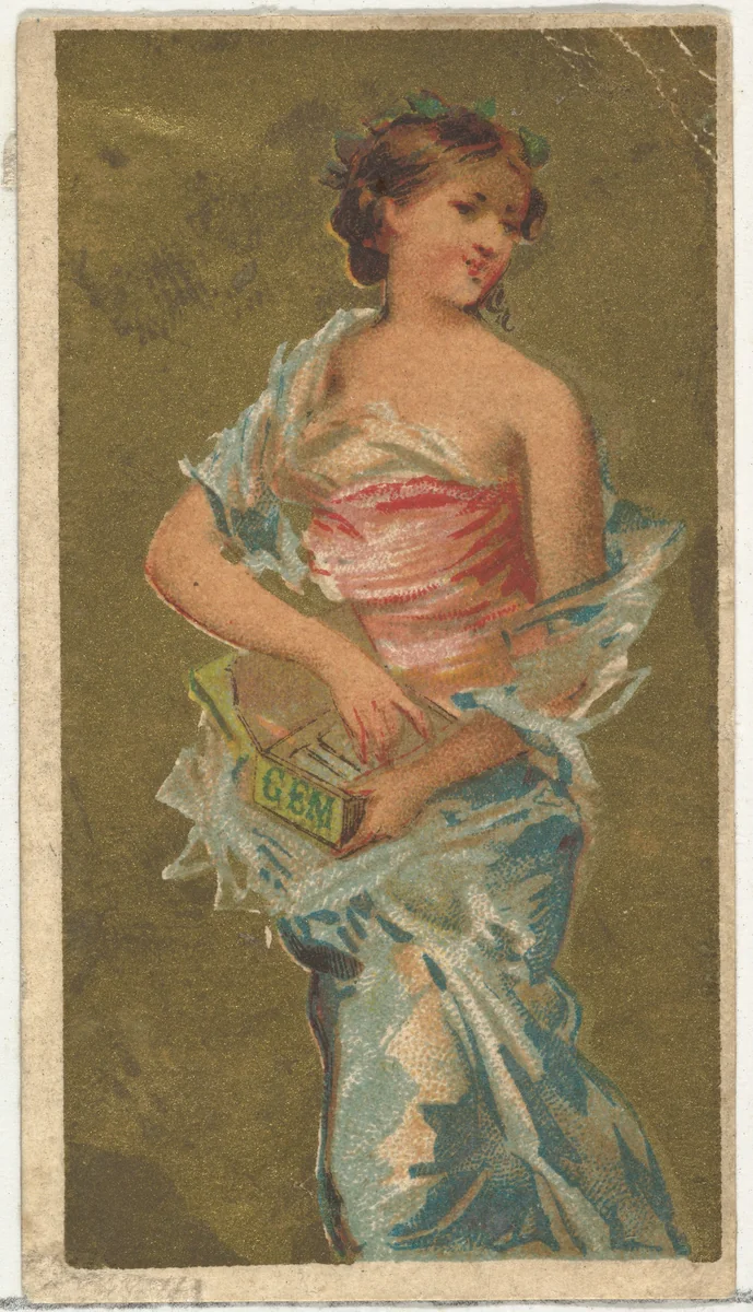 From the Girls and Children series (N65) promoting Richmond Gem Cigarettes for Allen & Ginter brand tobacco products by Allen & Ginter, print, 1884-1891