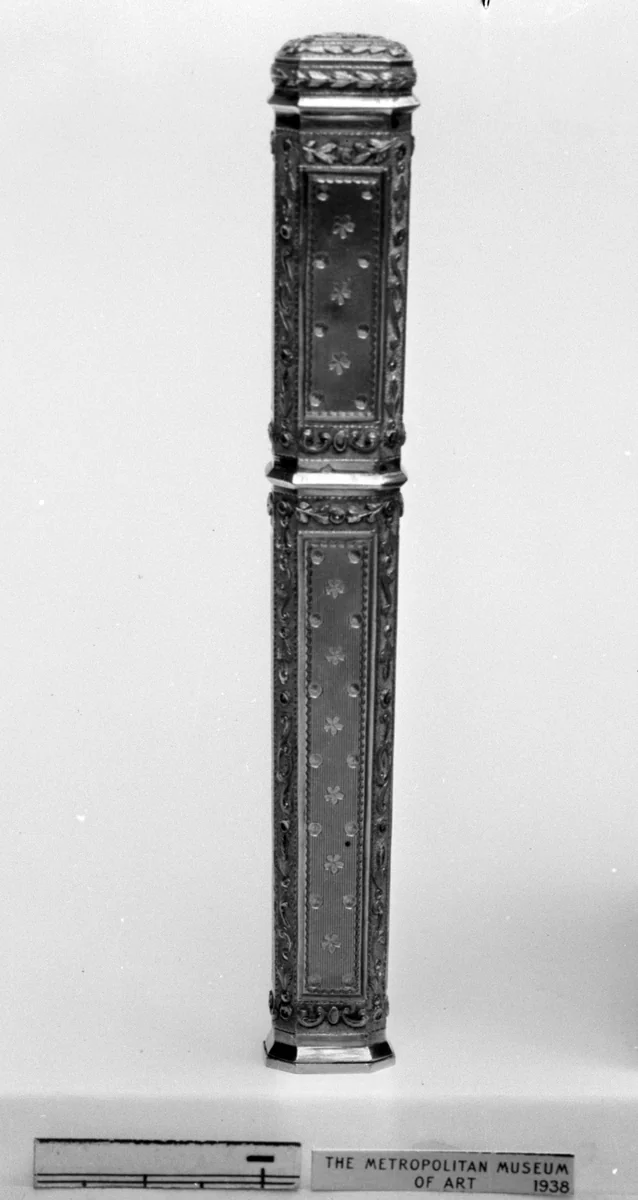 Sealing wax case (étui) by Jean-François Mancel, metalwork, 1789-1790
