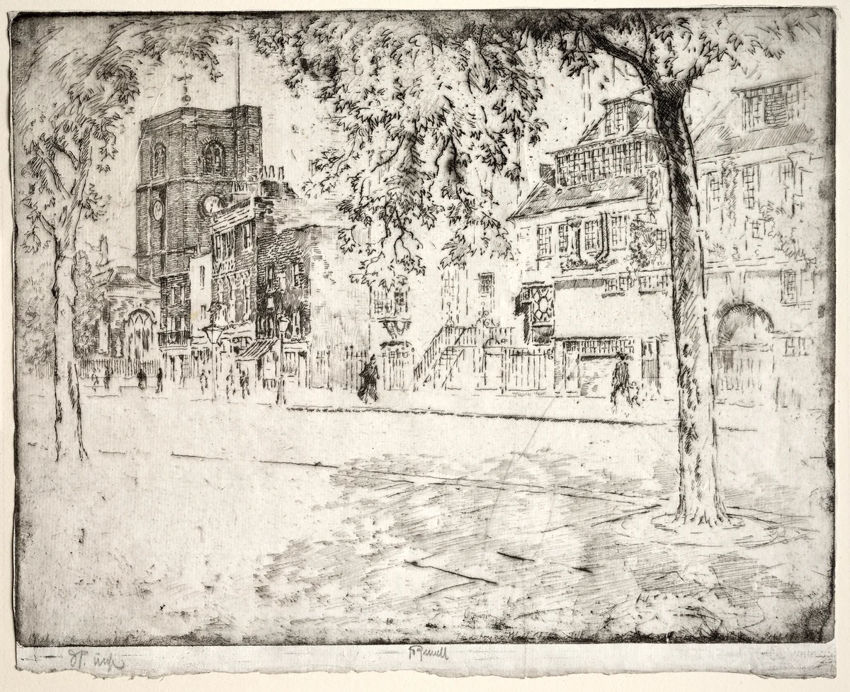 House Where Whistler Died by Joseph Pennell, print, 1904