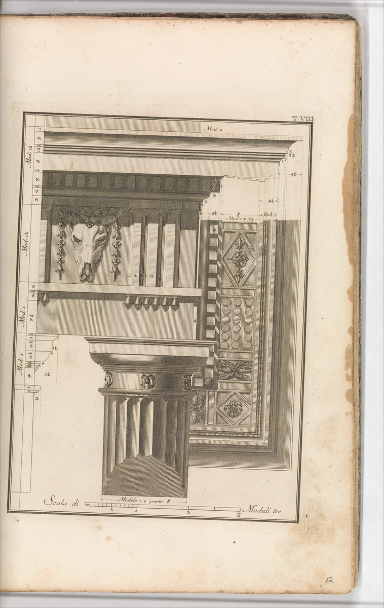 Il Vignola Illustrato Proposto da Giambattista Spampani, e Carlo Antonini by Jacopo Barozzi, book, 1770