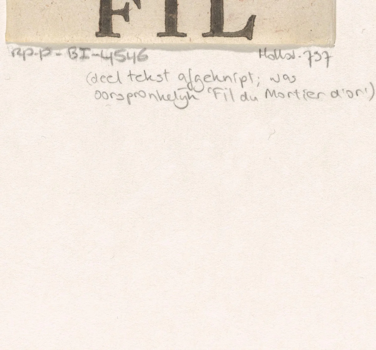 Handelsetiket met een vijzel en een stamper by Isaac Vincentsz. van der Vinne, print, 1681-1740