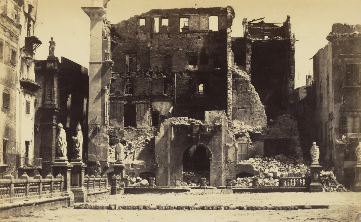 Palazzo Carini, Palermo by Gustave Le Gray, photograph, 1860