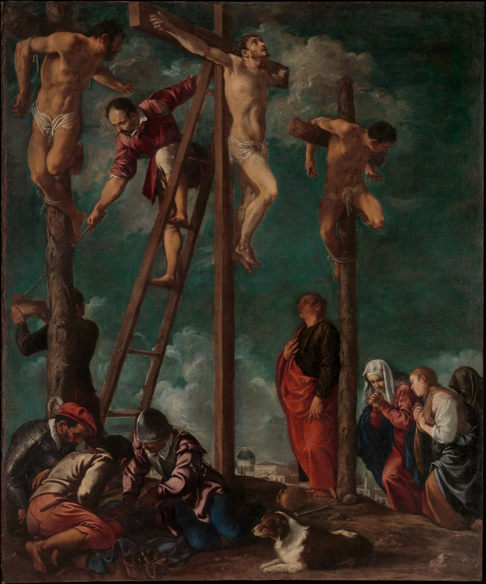 The Crucifixion by Pedro Orrente, painting, 1625-1630