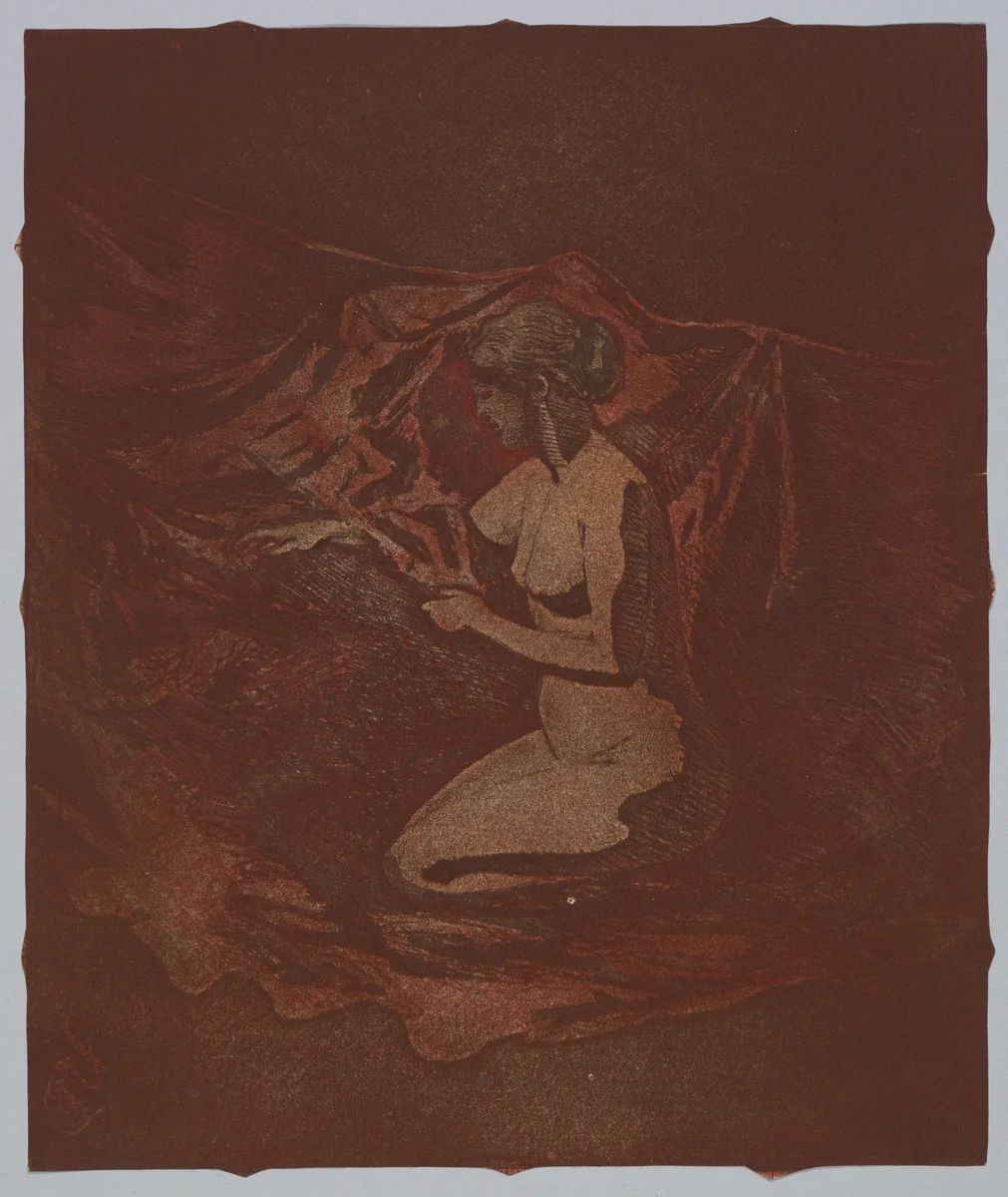 Embers Glow by Theodore Roussel, print, 1890-1897