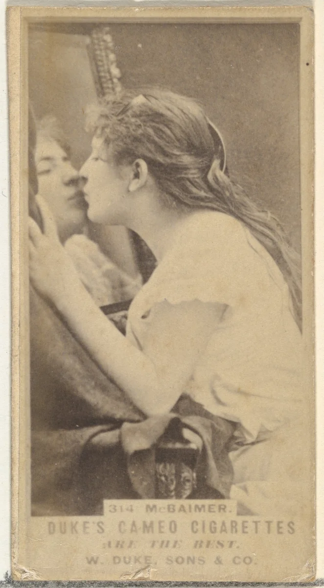 Card Number 314, M. Baimer, from the Actors and Actresses series (N145-5) issued by Duke Sons & Co. to promote Cameo Cigarettes by W. Duke, Sons & Co., photograph, 1880-1889