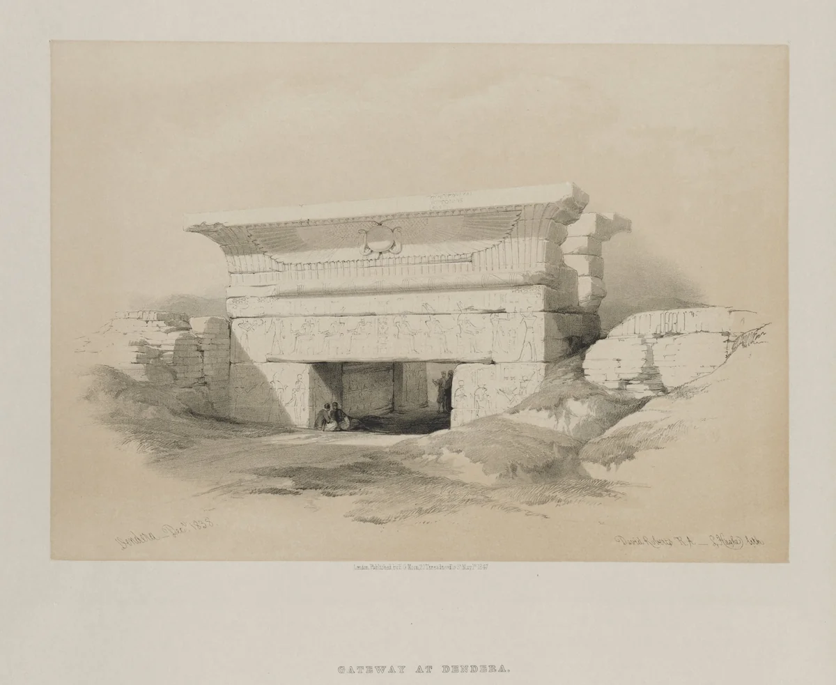 Egypt and Nubia, Volume I: Dendera by Louis Haghe, print, 1847