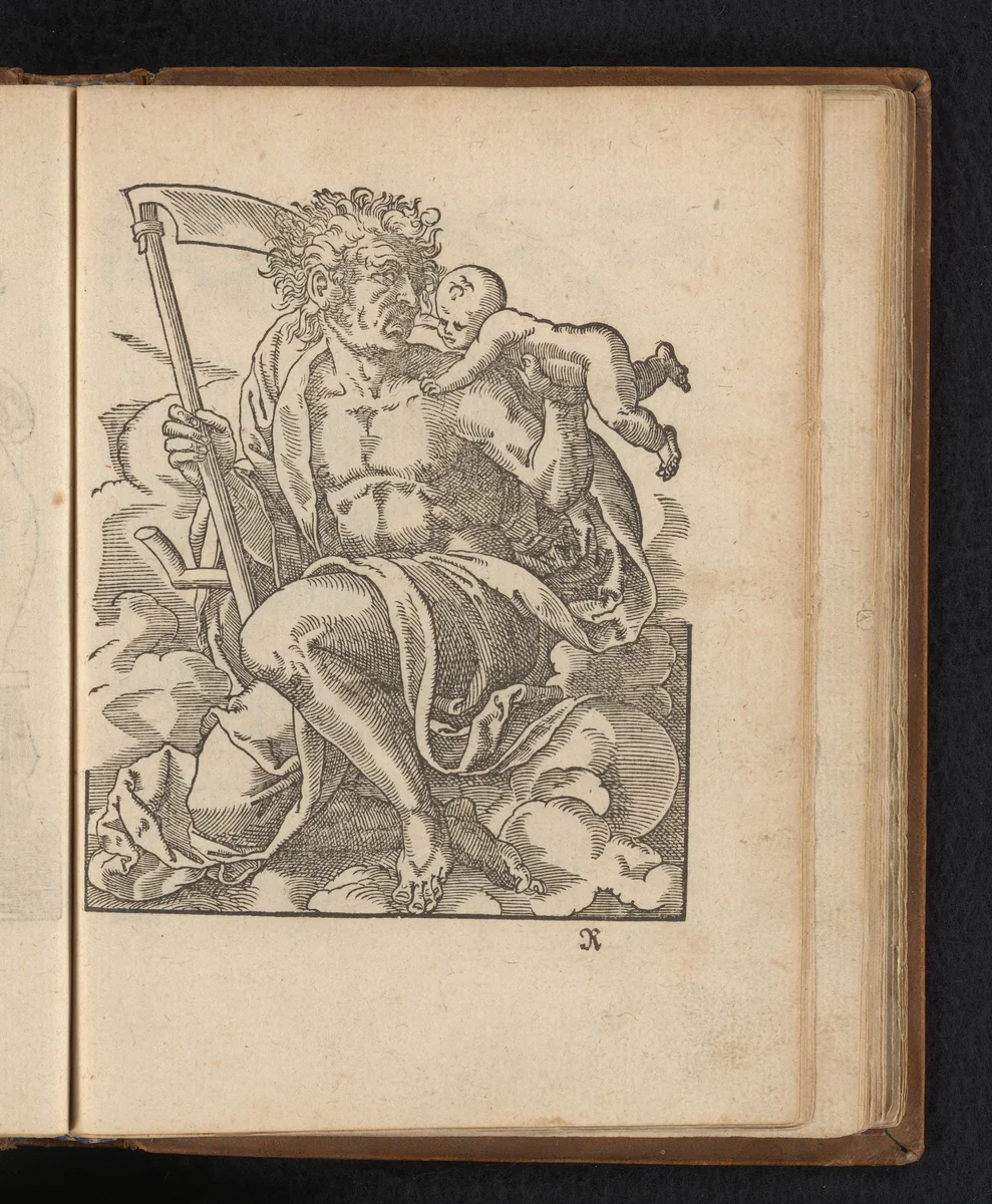 Saturnus by Unknown, print, 1578