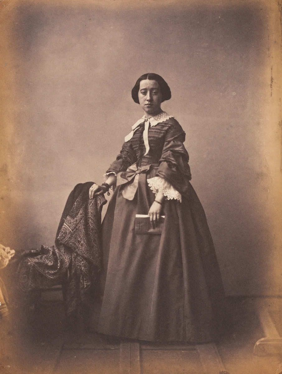 Georgina, morte à 20 ans (Georgina, dead at age 20) by Hippolyte Bayard, photograph, 1847-1857