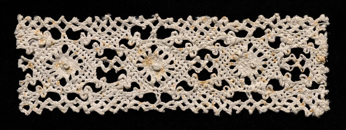 Bobbin Lace Insertion without Selvage by Unknown, textile, 1540-1560