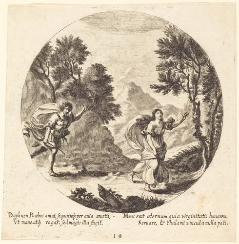 Apollo and Daphne by Georg Andreas Wolfgang, portfolio, 1631-1716