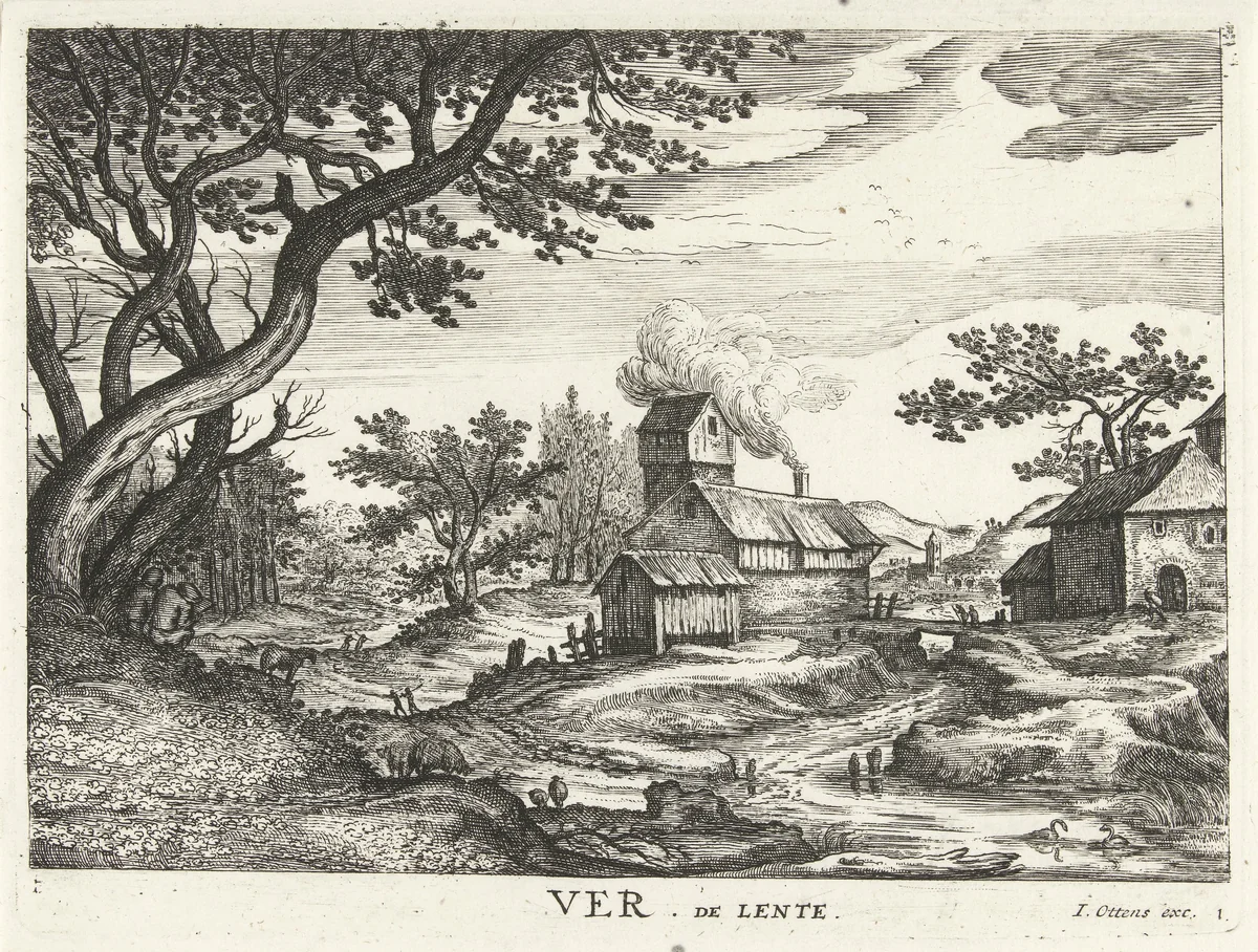 Lente by Hendrick Hondius, print, 1643