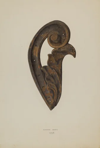 Leaf and Scroll by Eugene Bartz, index of american design, 1938