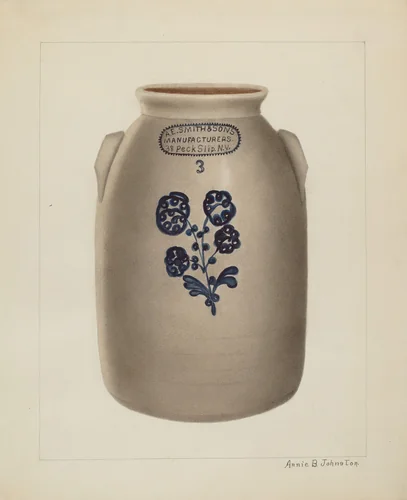 Jar by Annie B. Johnston, index of american design, 1937