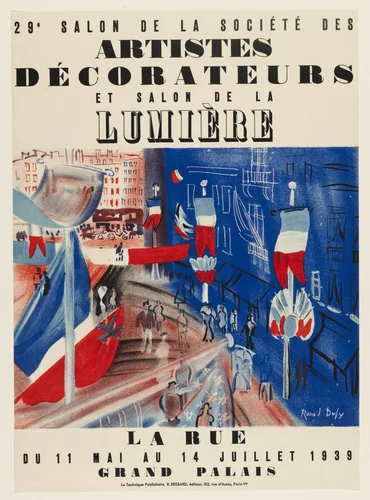 Exhibition of the Society of Artist Decorators by Raoul Dufy, print, 1939