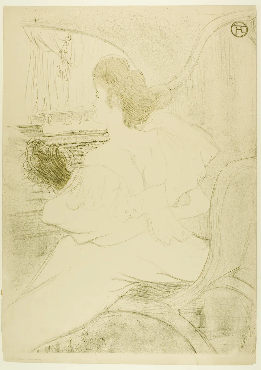 Cover for L'Estampe originale by Henri de Toulouse-Lautrec, print, 1895
