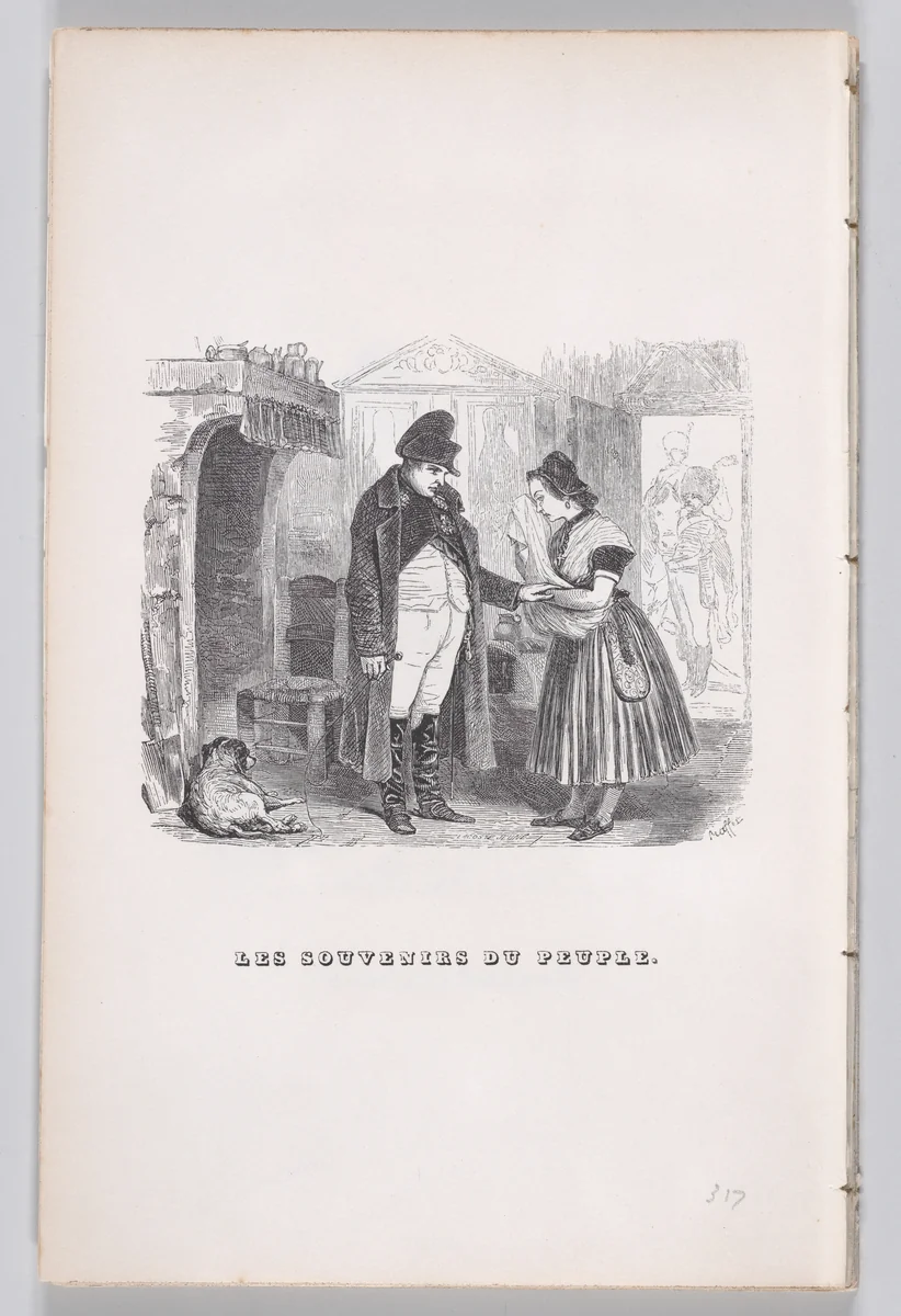 Memories of the People, from "The Complete Works of Béranger" by J. J. Grandville, print, 1836