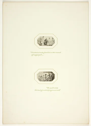 Study for a plate from The Task by Thomas Stothard, drawing, 1795-1805