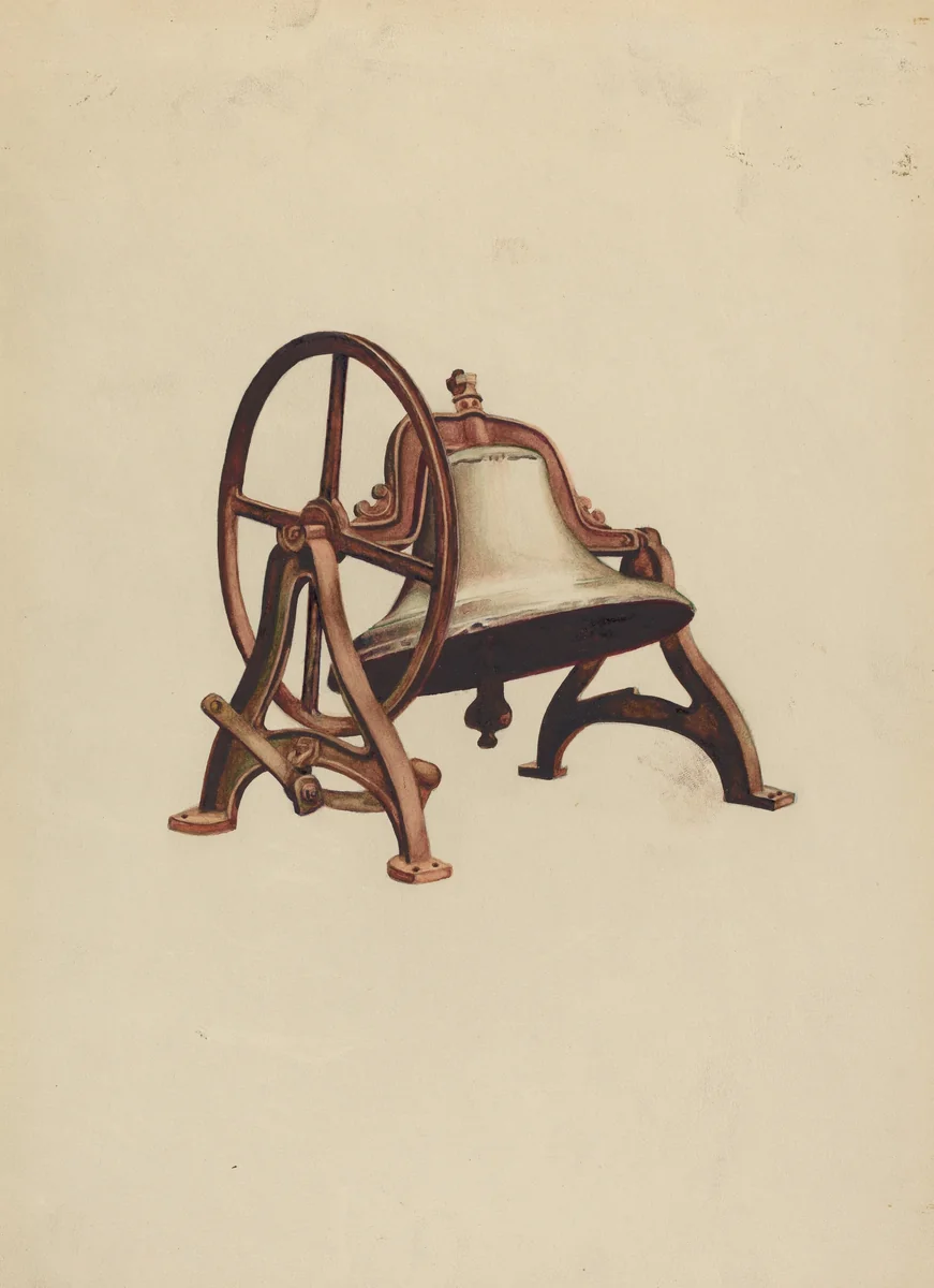 Elementary School Bell by Gerald Transpota, index of american design, 1935-1942