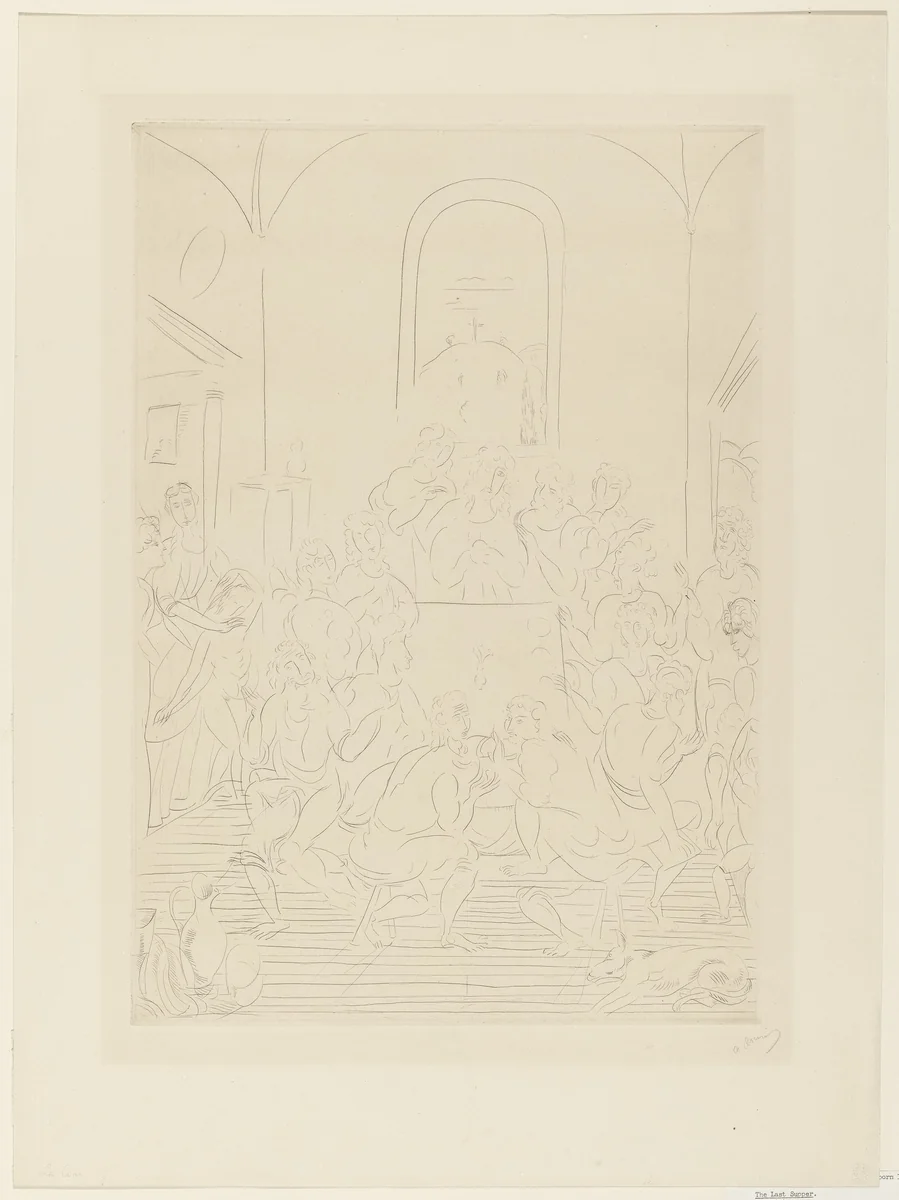 The Last Supper by André Derain, print, 1912