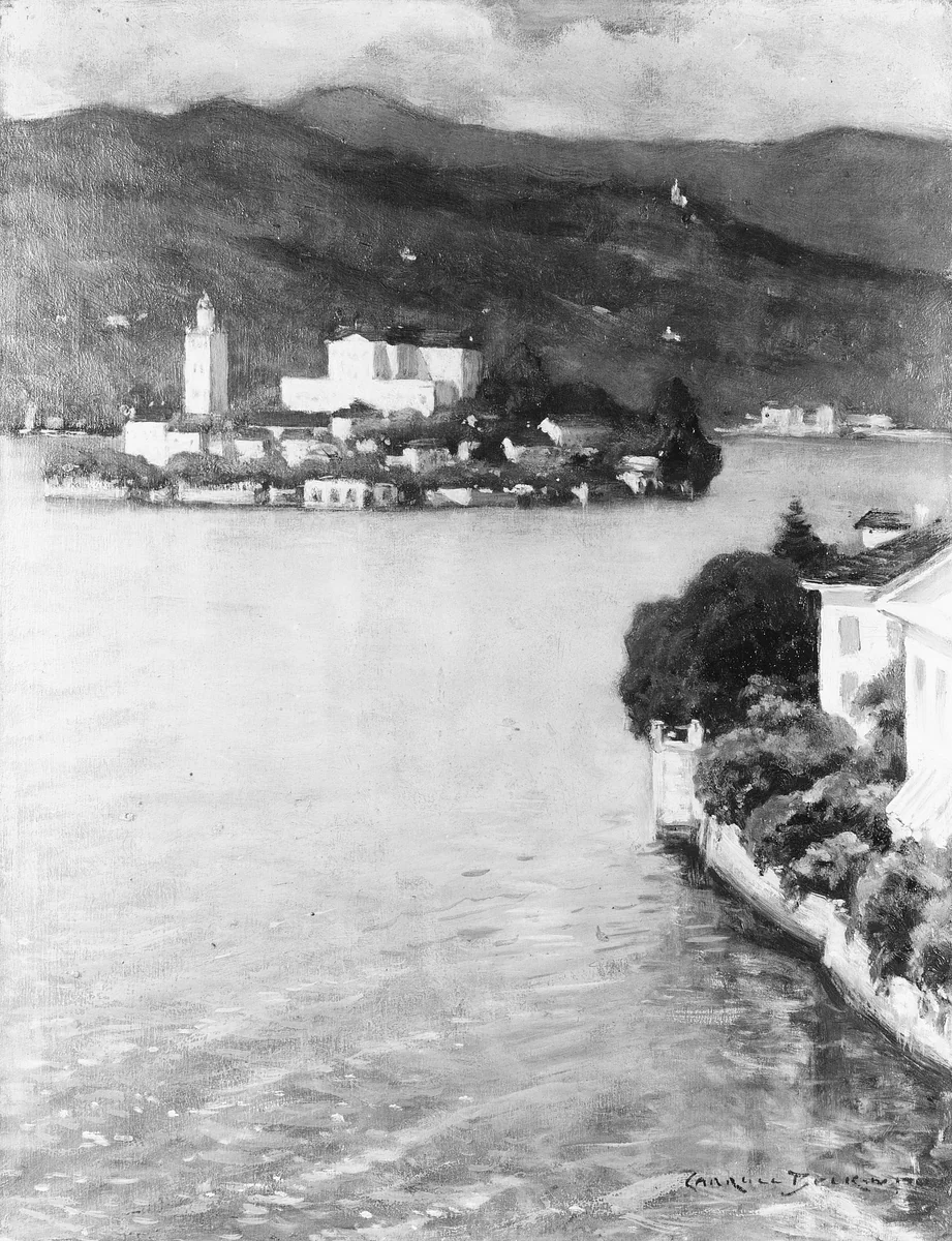 Lake of Orta by J. Carroll Beckwith, artwork, 1910-1911