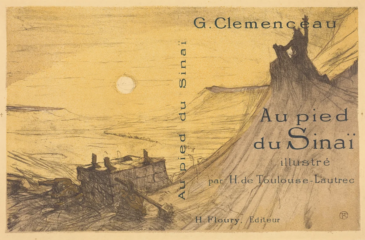 Cover for "Au pied du Sinaï" by Henri de Toulouse-Lautrec, print, 1898