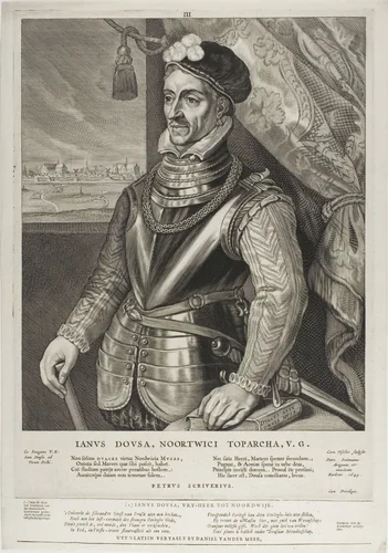 Jan van der Does, plate 3 from Quatuor Personae by Cornelis Visscher, print, 1649