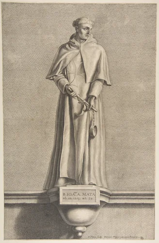 The Blessed John Mata by Nicolas Pitau, print, 1620-1953