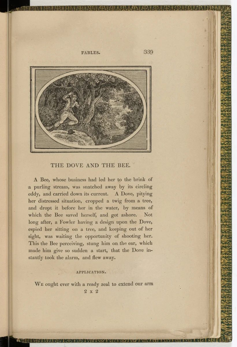 Headpiece (page 339) from The Fables of Aesop by Thomas Bewick, illustrated book, 1818