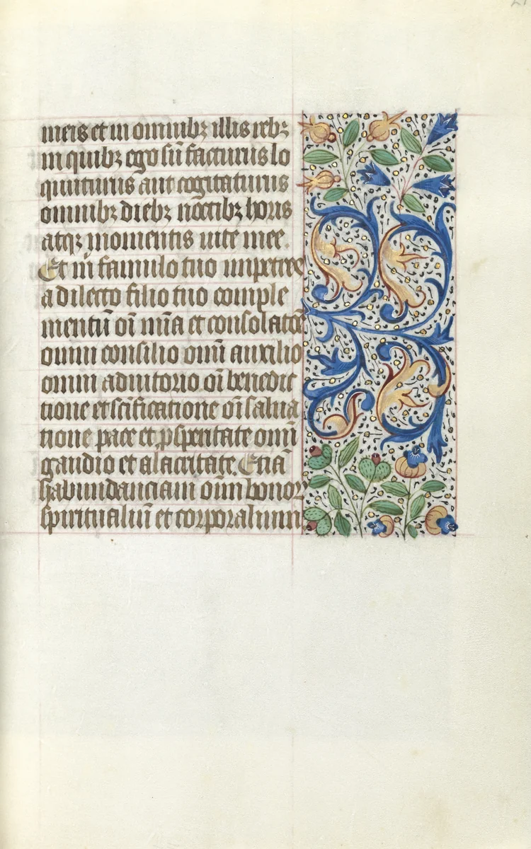 Book of Hours (Use of Rouen): fol. 21r by Master of the Geneva Latini, book, 1465-1475