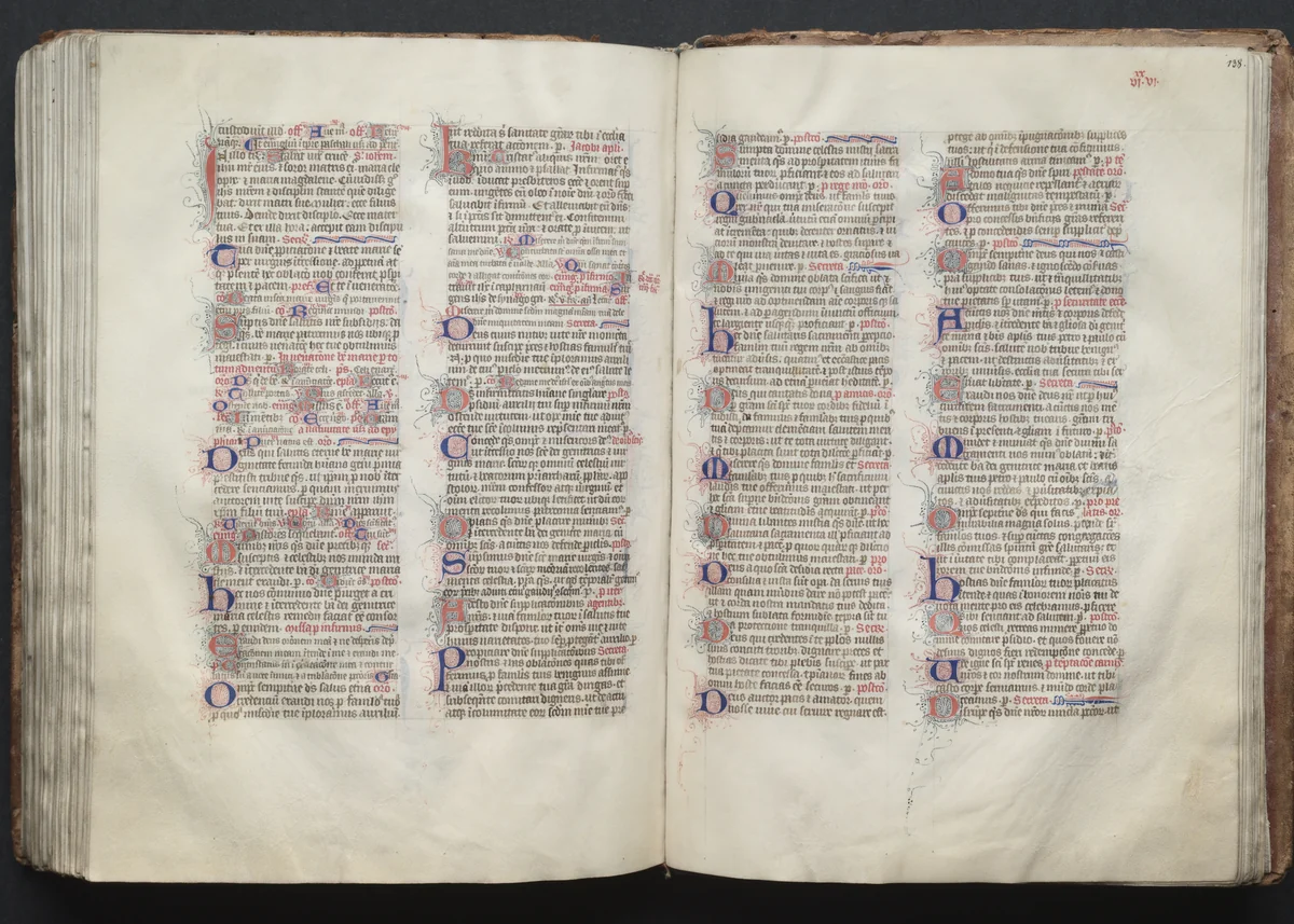 The Gotha Missal: Fol. 138r, Text by Master of the Boqueteaux, book, 1370-1380
