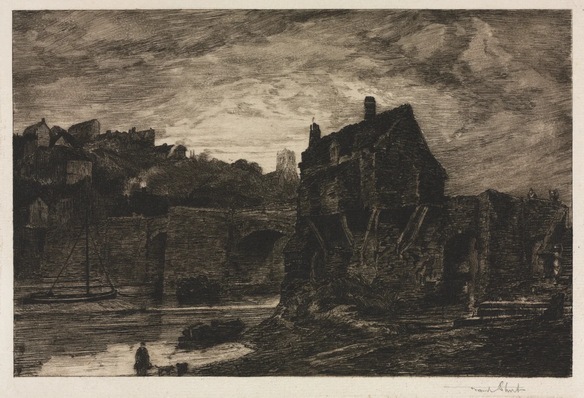 Bridgenorth by Frank Short, print, 1885