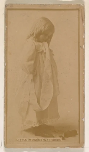 Little Imogene Washburn, from the Actresses series (N245) issued by Kinney Brothers to promote Sweet Caporal Cigarettes by Kinney Brothers Tobacco Company, photograph, 1890