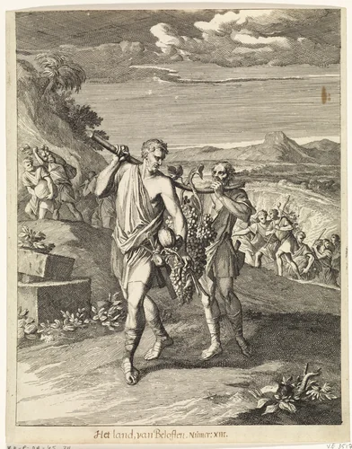 Verkenning van Kanaän by Caspar Luyken, print, 1708