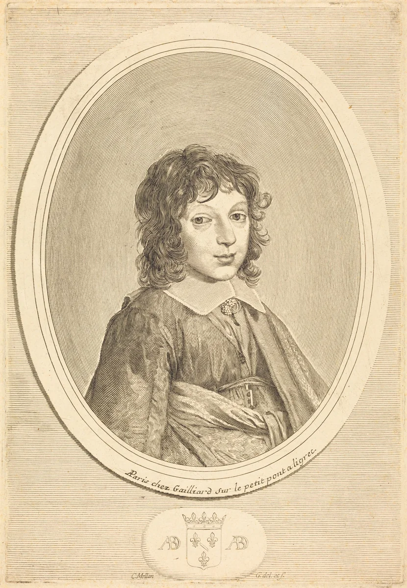 Armand de Bourbon, Prince de Condi by Claude Mellan, print, 1598-1688