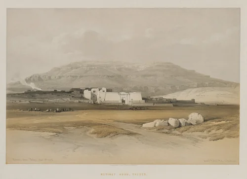 Egypt and Nubia, Volume II: Medinet abou, Thebes by Louis Haghe, print, 1847