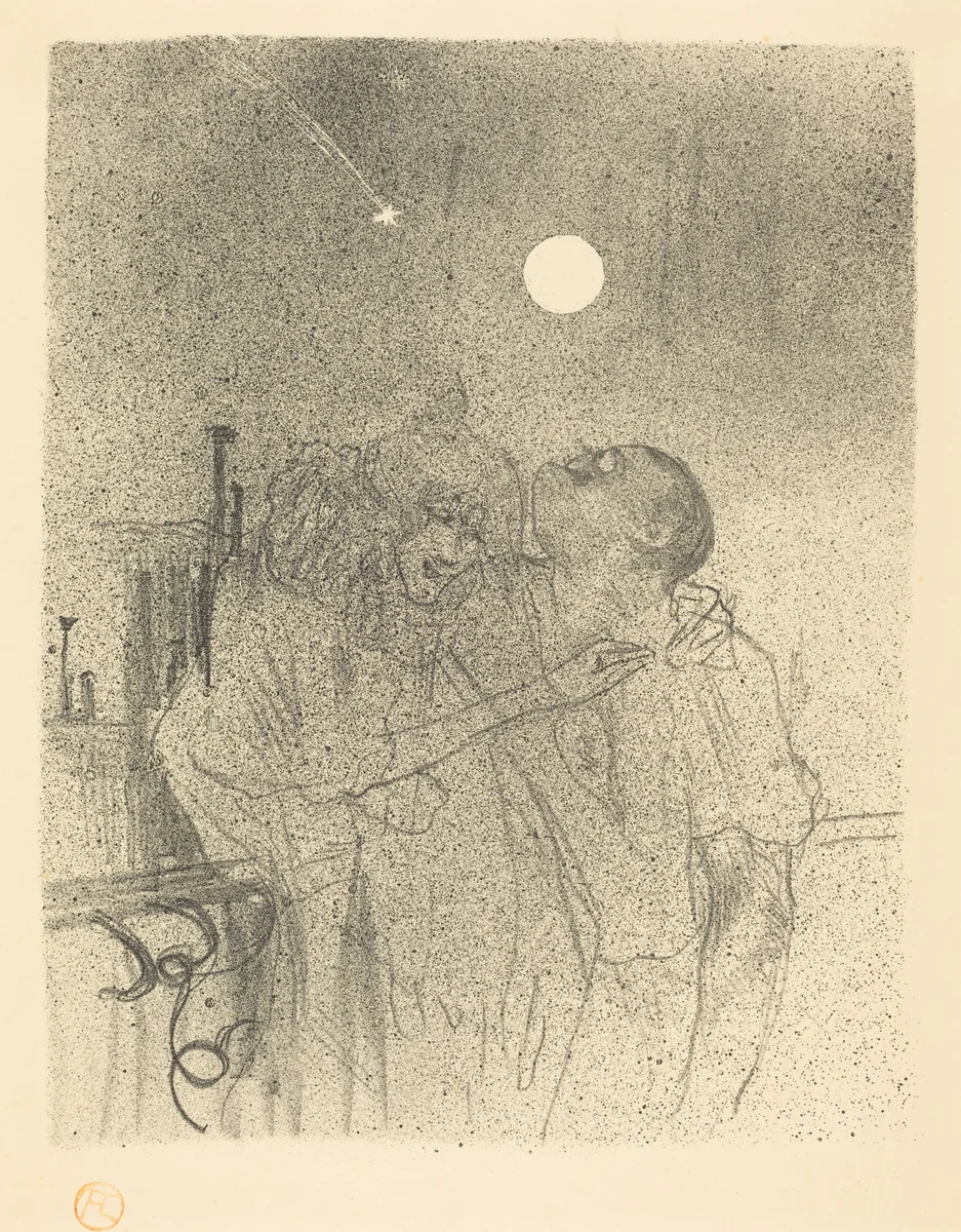 Etoiles filantes by Henri de Toulouse-Lautrec, print, 1895