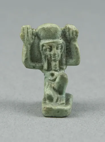 Amulet of the God Shu by Egyptian, metalwork, -1070--332