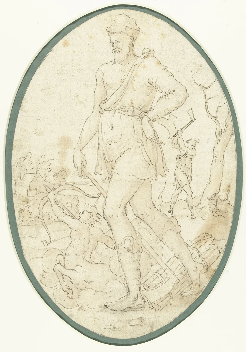 November by anonymous, drawing, 1550-1600