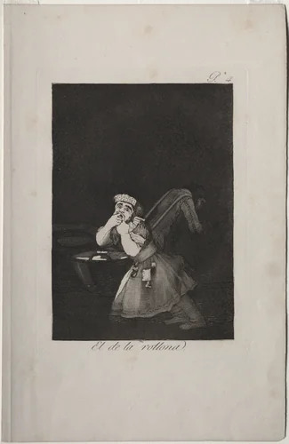 Nanny's Boy, Plate 4 by Francisco de Goya, print, 1799