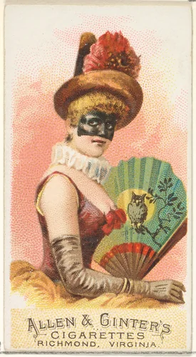 Plate 4, from the Fans of the Period series (N7) for Allen & Ginter Cigarettes Brands by Allen & Ginter, print, 1889