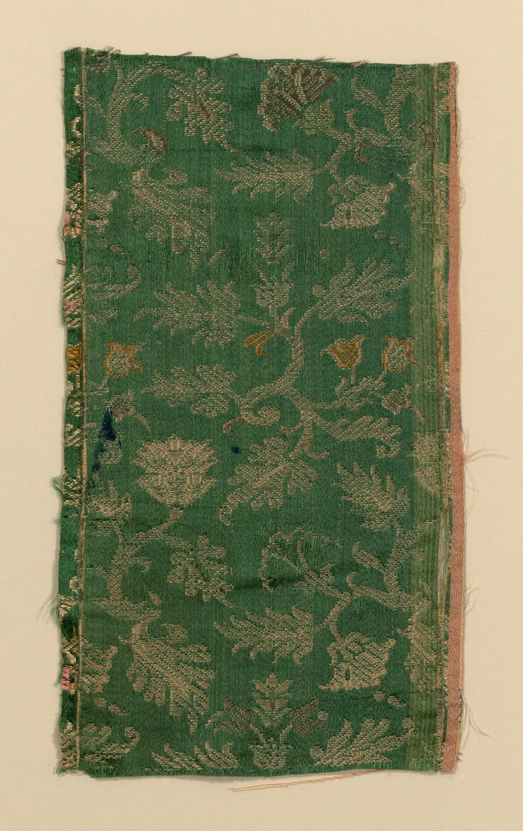 Fragment by Italy, textile, 1601-1700
