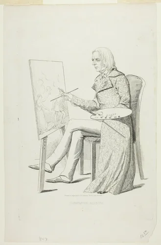 Washington Allston by David Claypoole Johnston, print, 1843