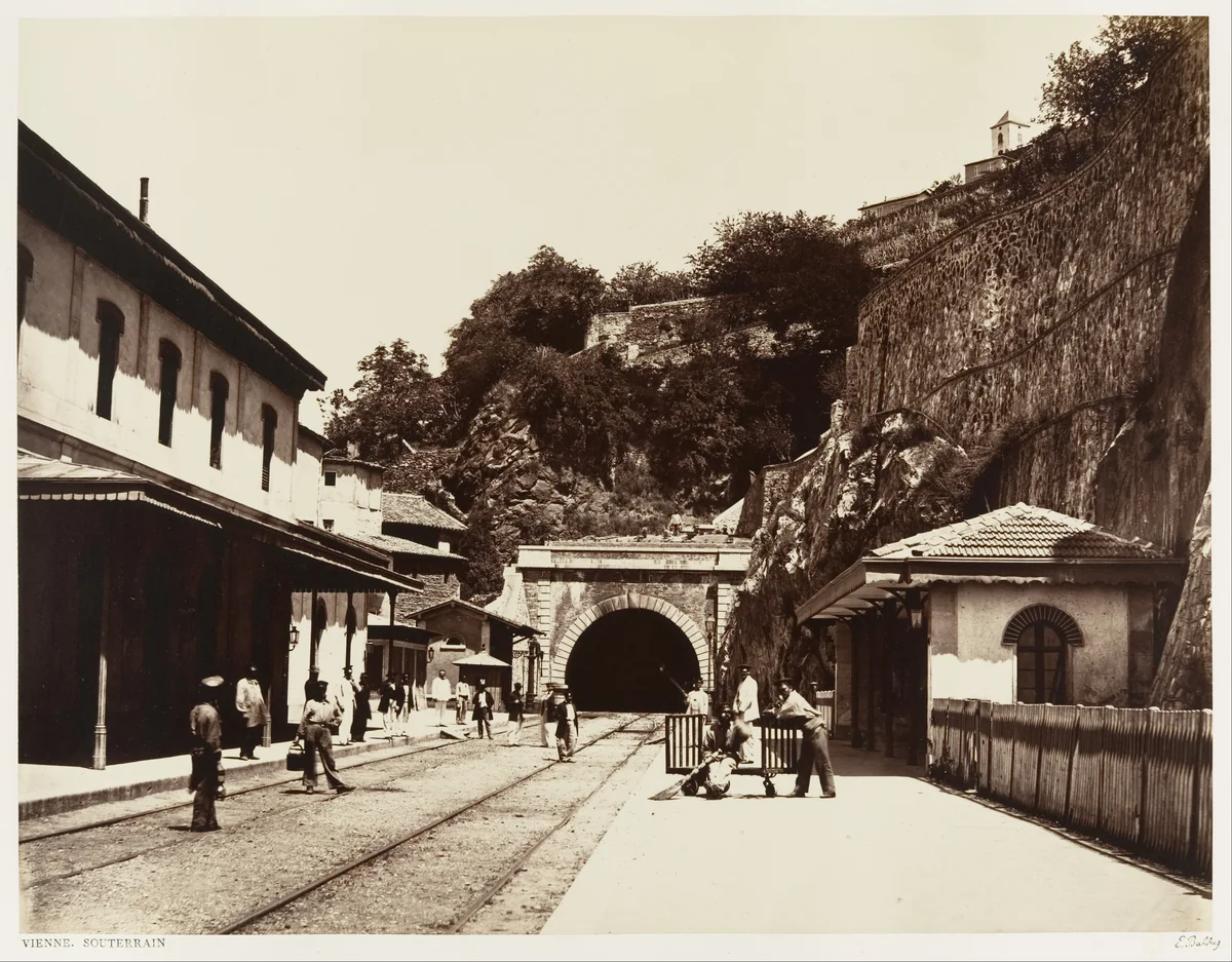 Vienne, Souterrain by Edouard Baldus, photograph, 1860-1862