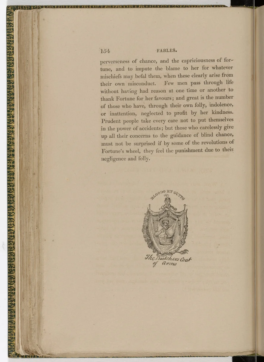 Tailpiece (page 154) from The Fables of Aesop by Thomas Bewick, illustrated book, 1818